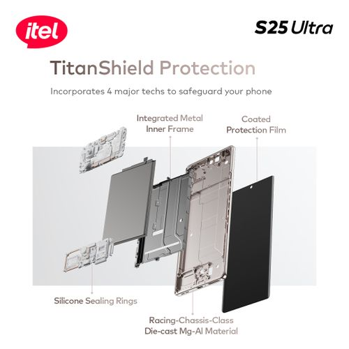 itel S25 Ultra 6.78" AMOLED 256+8 4G Android-Blue thumbnail 3